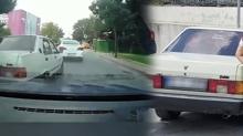 Grntler tepki toplamt! Kadn srcnn aracn yumruklayan ahs gzaltna alnd