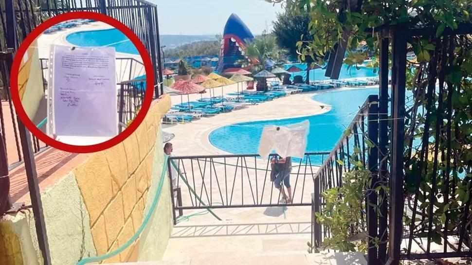 Hijyen uyars grmezden gelindi... CHP'li belediye pis havuzun mhrn krd