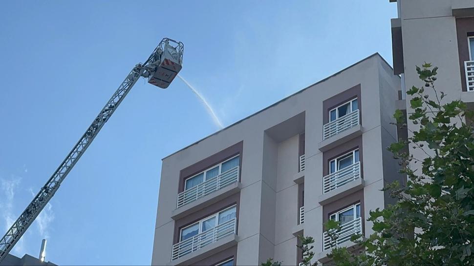 stanbul'da 15 katl binada yangn!