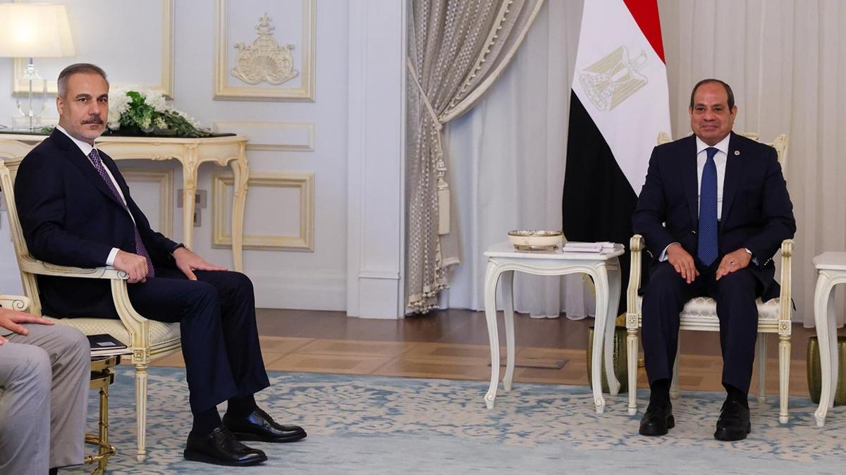 hakan fidan msr abdlfettah es-sisi israil binyamin netanyahu filistin gazze fotoraflar resimleri