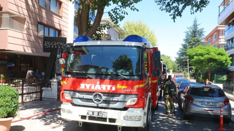Ankara'da apartman bodrumunda korkutan yangn