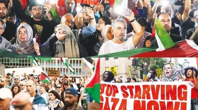 Dnya Gazze iin ayakta! srail'e kar insanlk ittifak