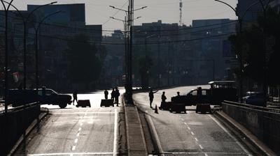 Irak'n orta ve gneyi karanla gmld