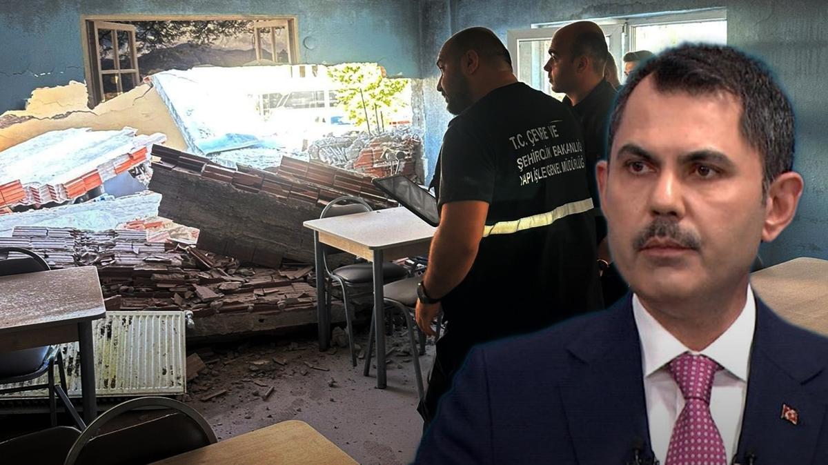 Murat Kurum deprem hasar tespit Balkesir Sndrg fotoraflar resimleri