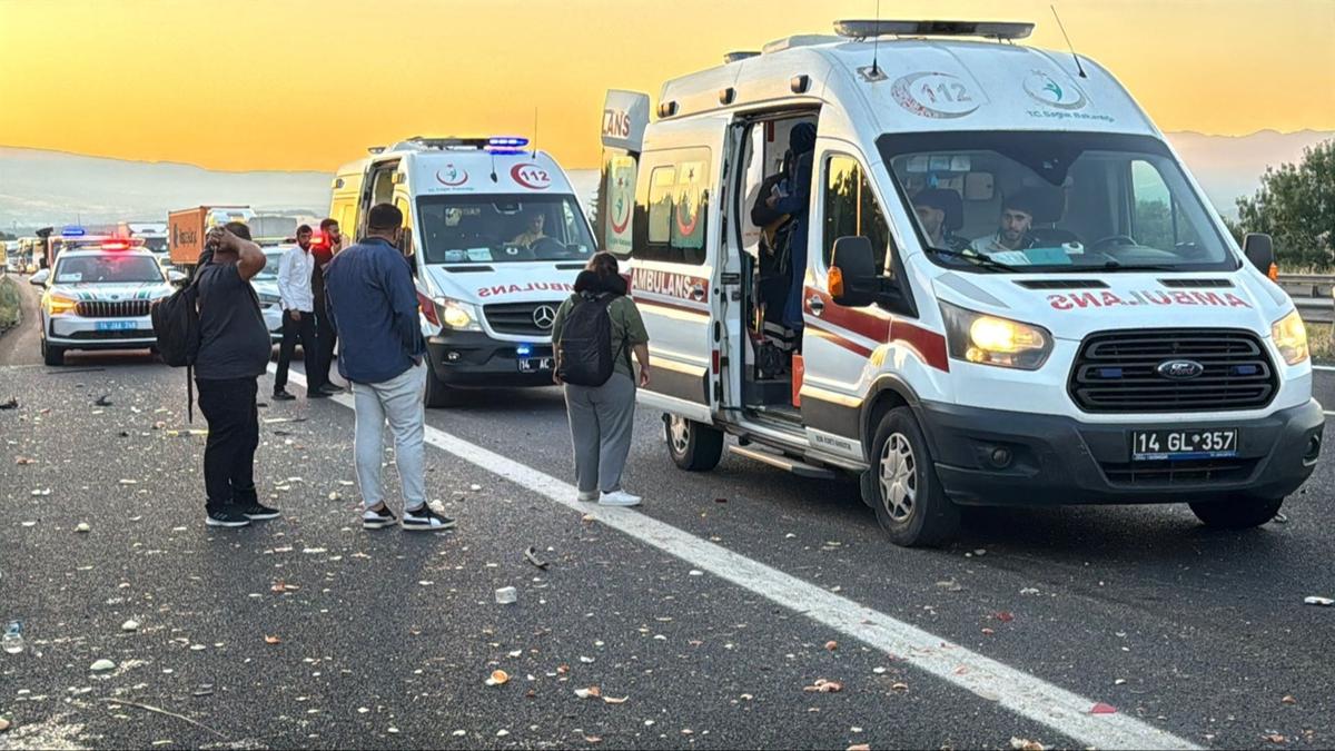 Bolu Anadolu Otoyolu Kaza fotoraflar resimleri