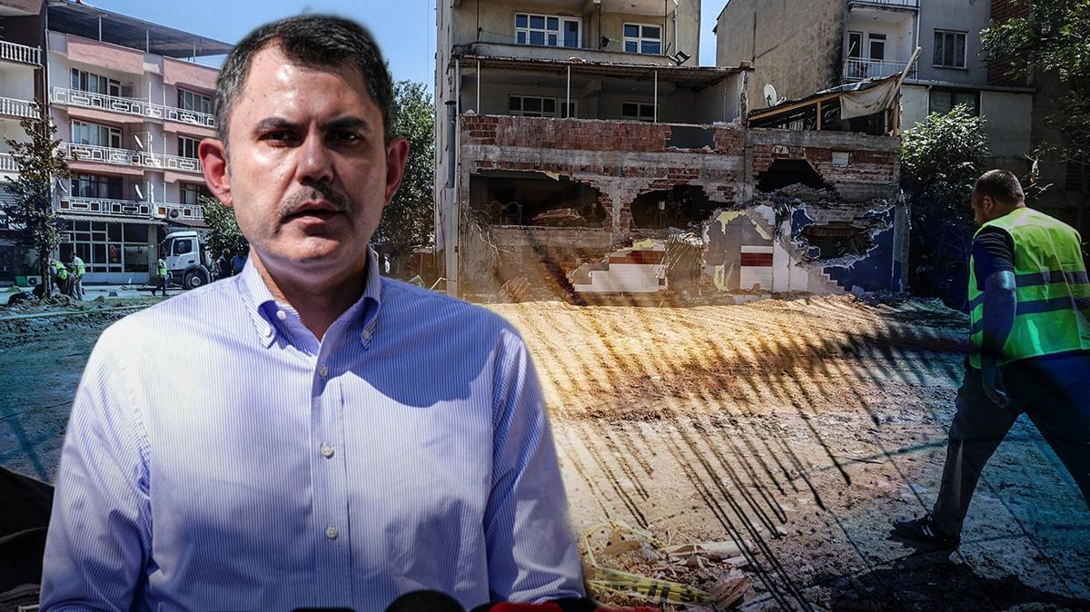 Murat Kurum Sndrg deprem fotoraflar resimleri