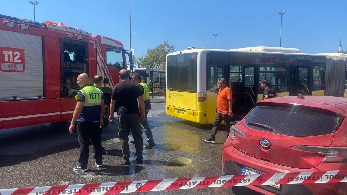 Kadky ETT yangn trafik younluu motor yangn fotoraflar resimleri