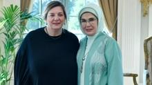 Emine Erdoan, Grcistan Cumhurbakan'nn ei Bagrationi ile bir araya geldi