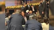 CHP'den istifa eden zlem eriolu AK Parti binasna geldi