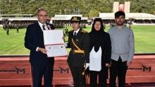 15 Temmuz ehidi mer Halisdemir'in kz Elif Nur Halisdemir, temenlik diplomasn ald