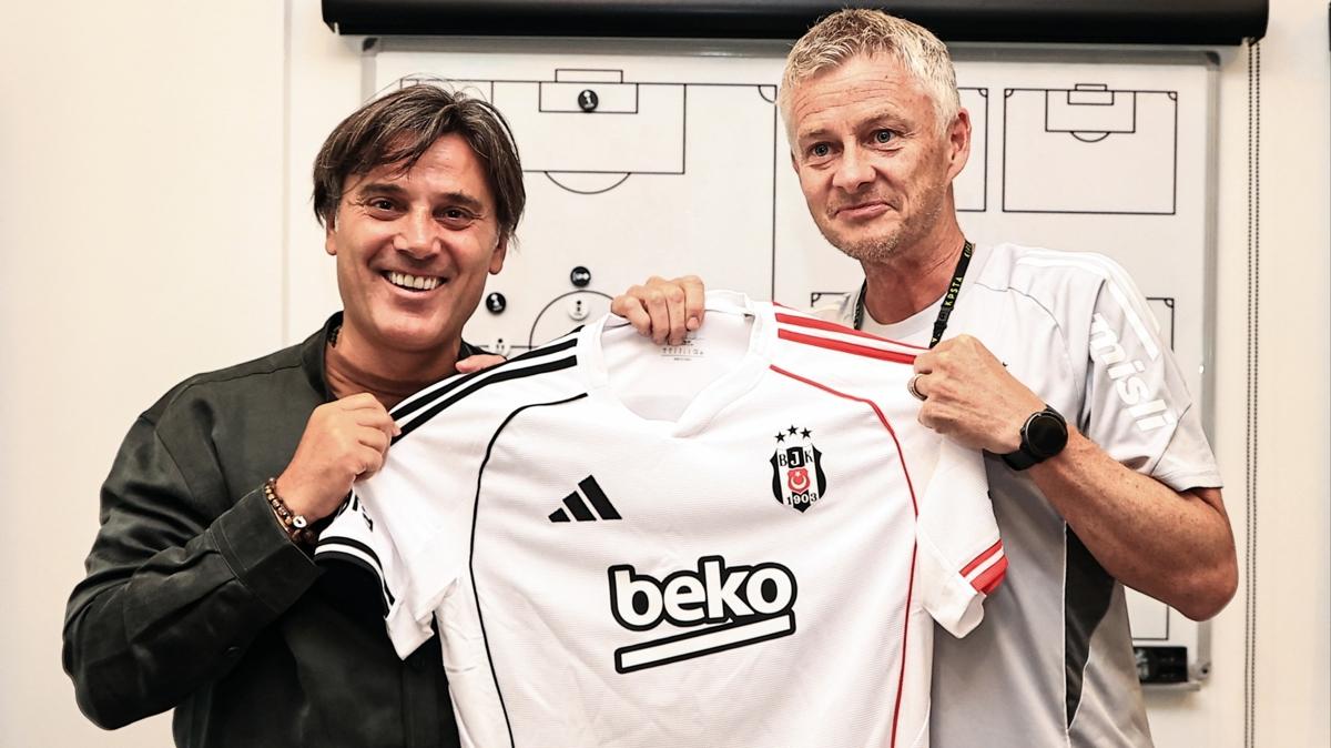 vincenzo montella a milli takm beikta ole gunnar solskjaer fotoraflar resimleri