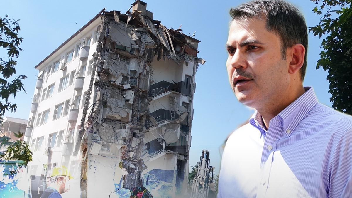 deprem hasar tespit Sndrg evler inceleme Murat Kurum aklamas fotoraflar resimleri