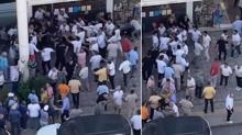 CHP'de delege seimi gerginlii! Tekmeler havada uutu