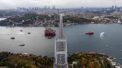 Avrupa ile Asya'nn kalbi stanbul Boaz'ndan gnde ortalama 107 gemi geti