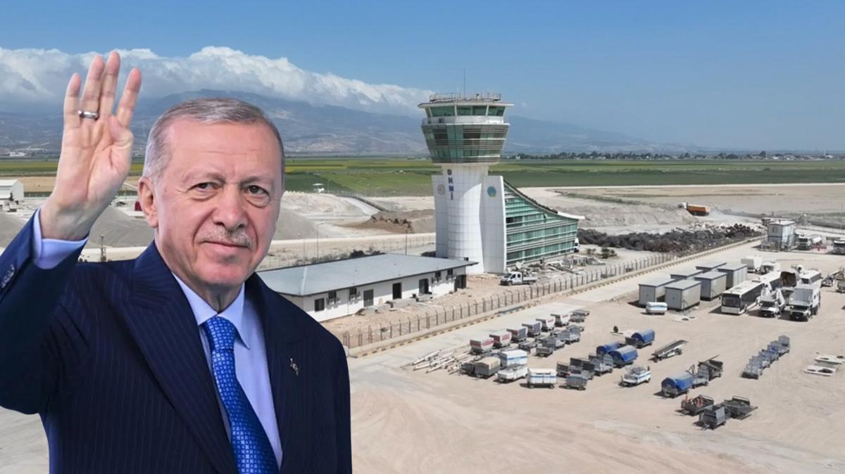 Hatay Havaliman Onarm almalar Recep Tayyip Erdoan fotoraflar resimleri