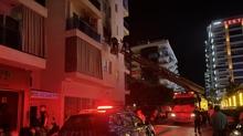 Alanya'da apartman dairesinde yangn kt