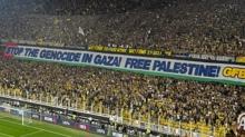 Fenerbahe tribnlerinden Filistin'e destek!
