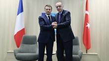 Grme talebi Macron'dan geldi! Bakan Erdoan'dan kritik temas