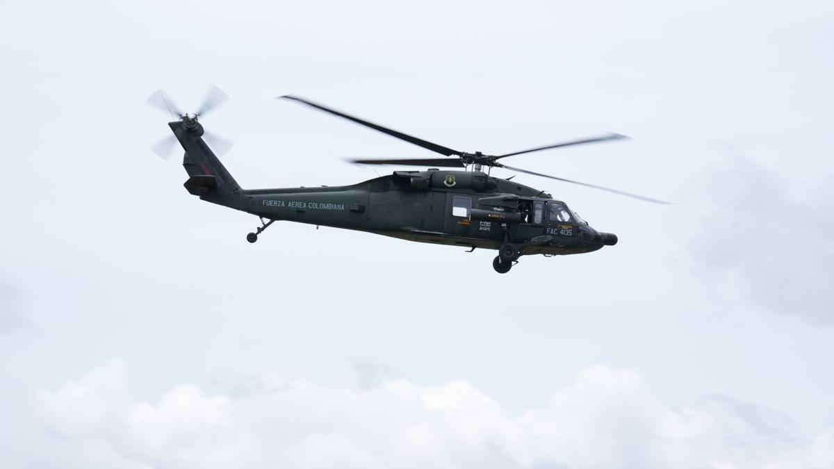 Kolombiya Helikopter HA saldrs fotoraflar resimleri