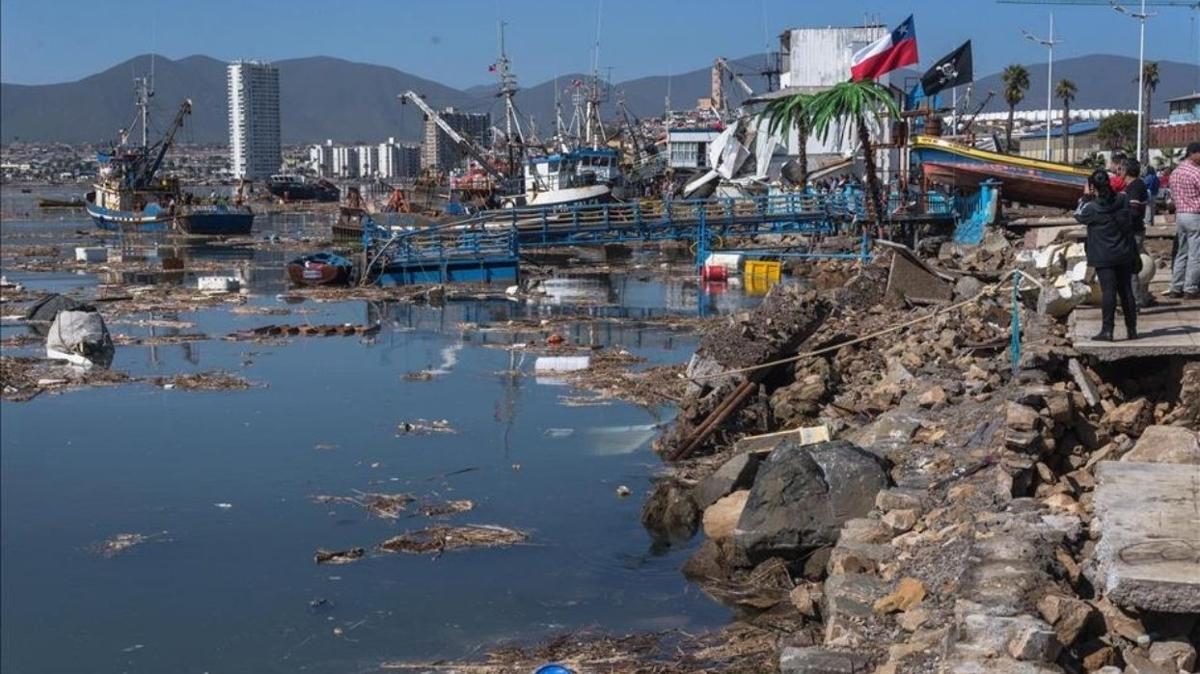 ili deprem Gney Amerika 75 byklk fotoraflar resimleri