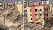 Tek dokunula yerle bir oldu