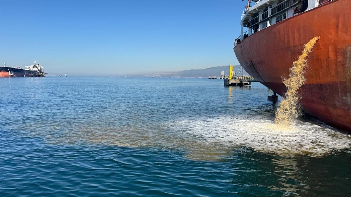 gemide kirli balast  liman tesisleri  deniz kirlilii fotoraflar resimleri