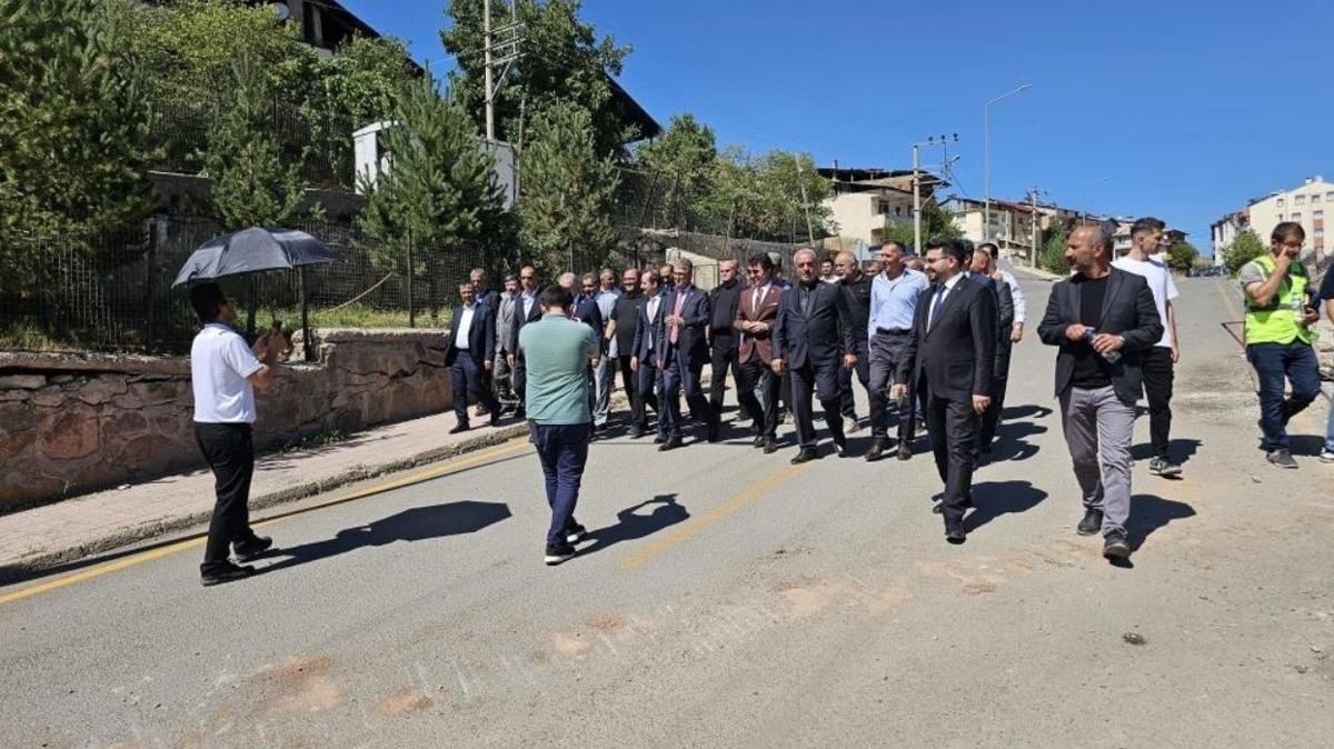 Erzurumun spir MHP Sadir Durmaz heyelan fotoraflar resimleri