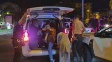 Jandarmann ''dur'' ihtarna uymadlar: 6 dzensiz gmen yakaland