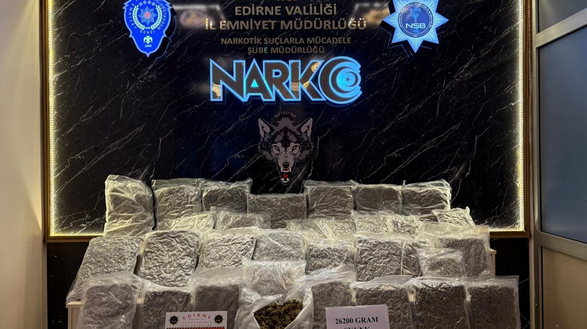 Edirne sentetik uyuturuc operasyon fotoraflar resimleri