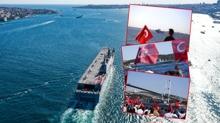 Mavi Vatan'da gurur dolu anlar... Bayran kapan geldi!