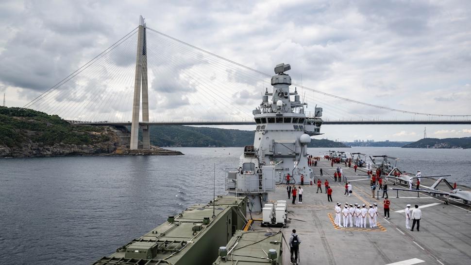TCG Anadolu, Boaz'da geit trenine hazr!