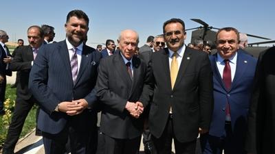 MHP Lideri Baheli, Malazgirt Belediye Bakan Trker ile grt