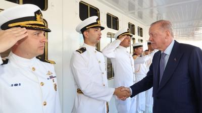 Bakan Erdoan, Atatrk'n manevi miras Savarona yatn ziyaret etti