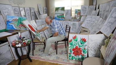 Psikologlarn resim izmeye ynlendirdii Veysel Tann'n hayat deiti