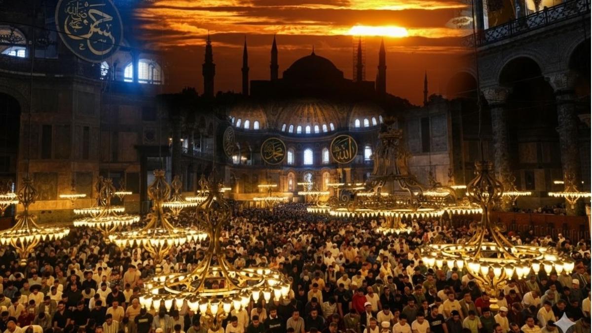 Ayasofya Gazze slam alimleri istanbul gazze konferans fotoraflar resimleri