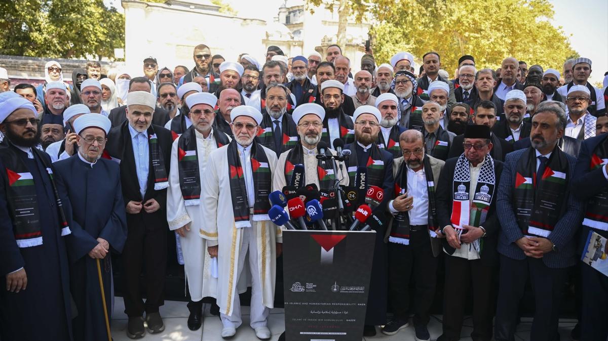 Ayasofya Gazze slam alimleri istanbul gazze konferans fotoraflar resimleri