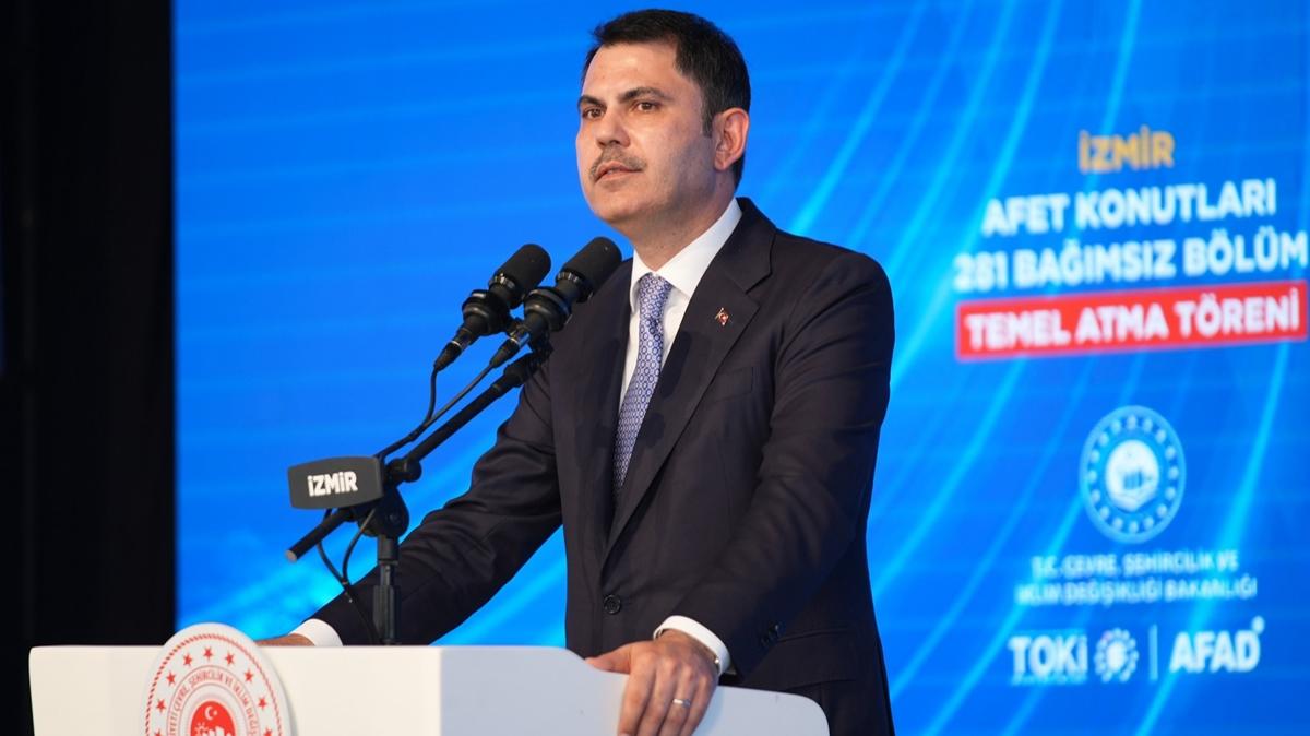 zmir afet  yeni evler  Murat Kurum fotoraflar resimleri