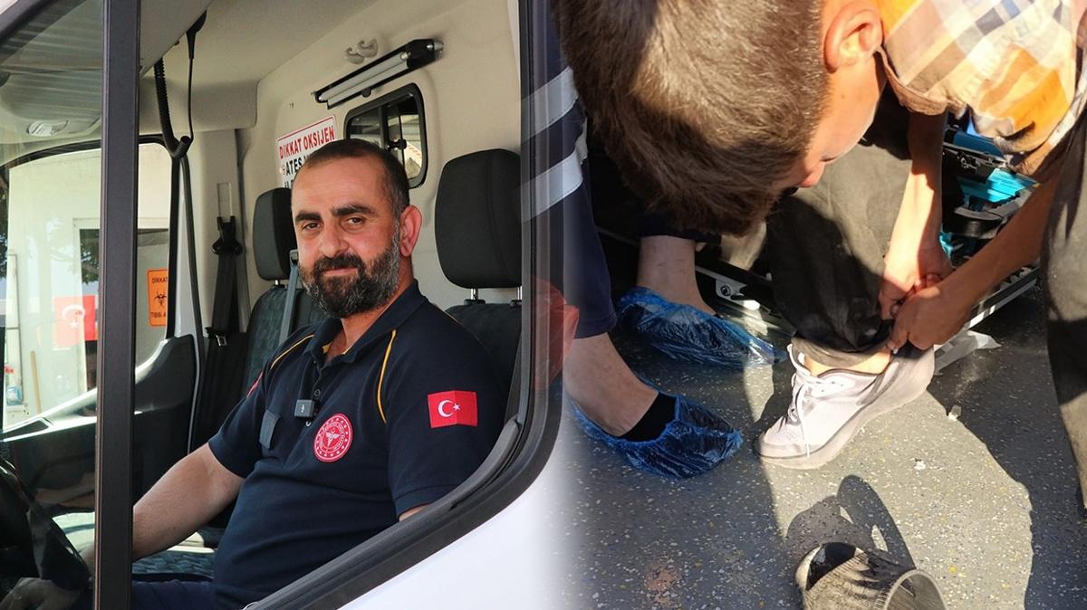 ambulans ofr yardmseverlik terlik kesme olay fotoraflar resimleri