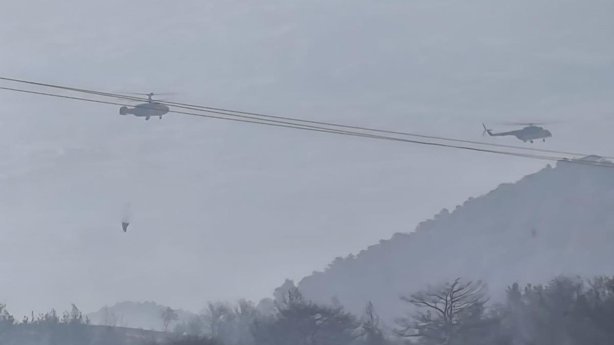 orman yangn kontrol Buldan yangn Denizli yangn mcadelesi fotoraflar resimleri