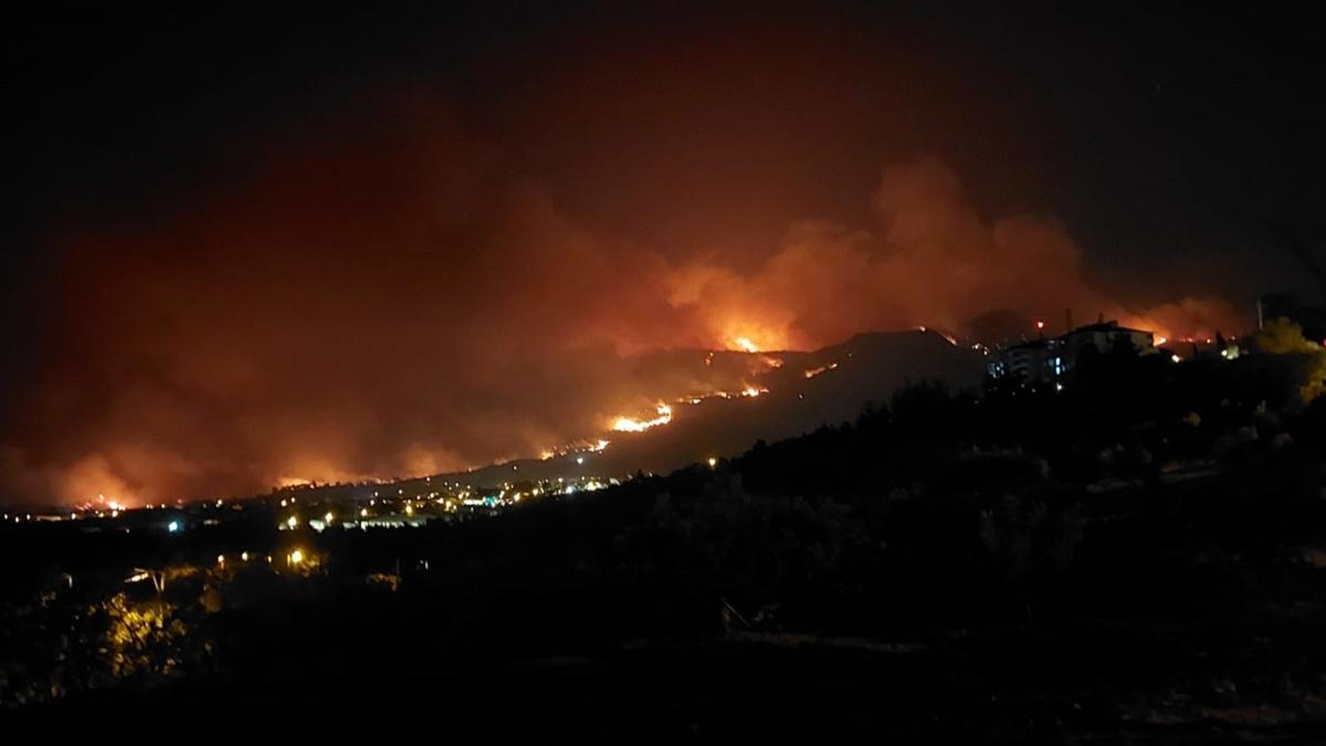 yangn denizli orman yangn fotoraflar resimleri