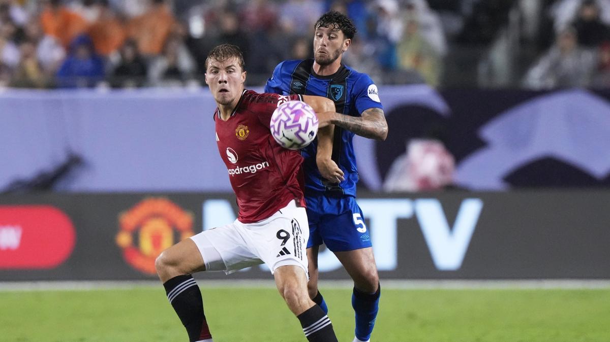 Manchester United Rasmus Hojlund Napoli fotoraflar resimleri