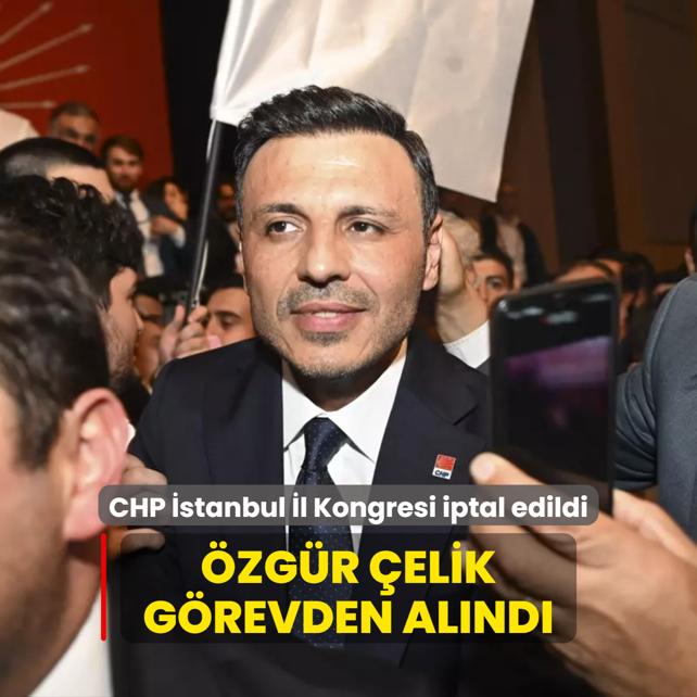 CHP stanbul l Kongresi iptal edildi... zgr elik grevden alnd