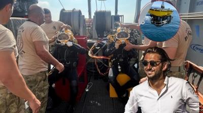 MSB Halit Yukay operasyonuna ait grntleri yaynlad... 69 metre derinlikten naa karld