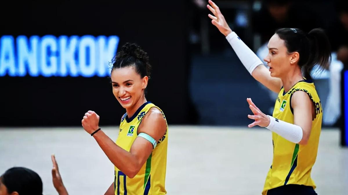 Brezilya Voleybol Yar Final fotoraflar resimleri