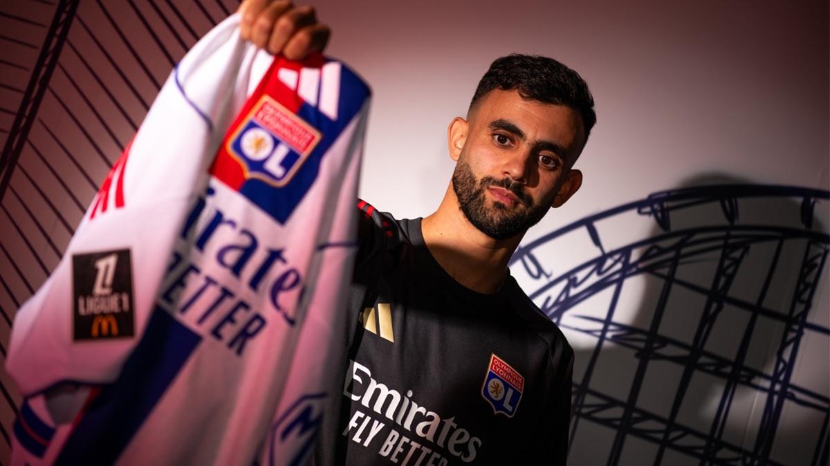 olympik lyon rachid ghezzal transfer fotoraflar resimleri