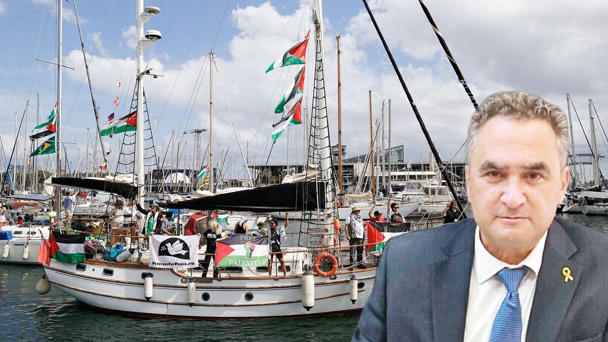 Gazze ablukas Madlenn ve Hanzala Sumud Filosu fotoraflar resimleri