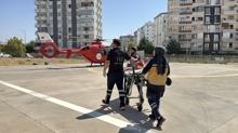 Ambulans helikopter bir kez daha hayat kurtard: Diyarbakr'dan havaland