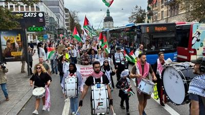 Soykrmc srail'in saldrlar sve'te protesto edildi