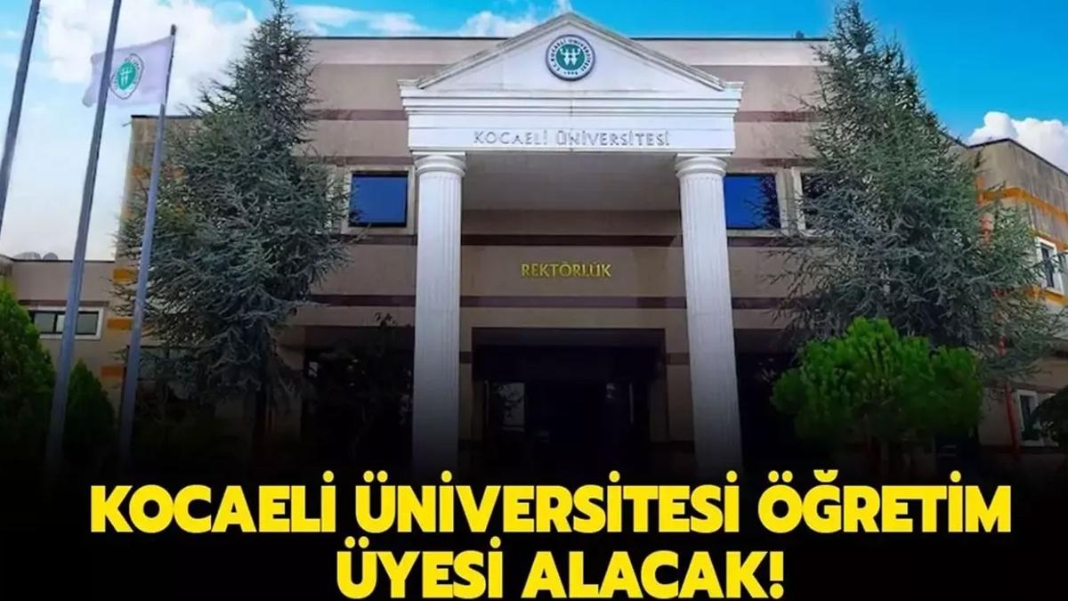 Kocaeli niversitesi retim yesi Alm Rektrlk ilan fotoraflar resimleri
