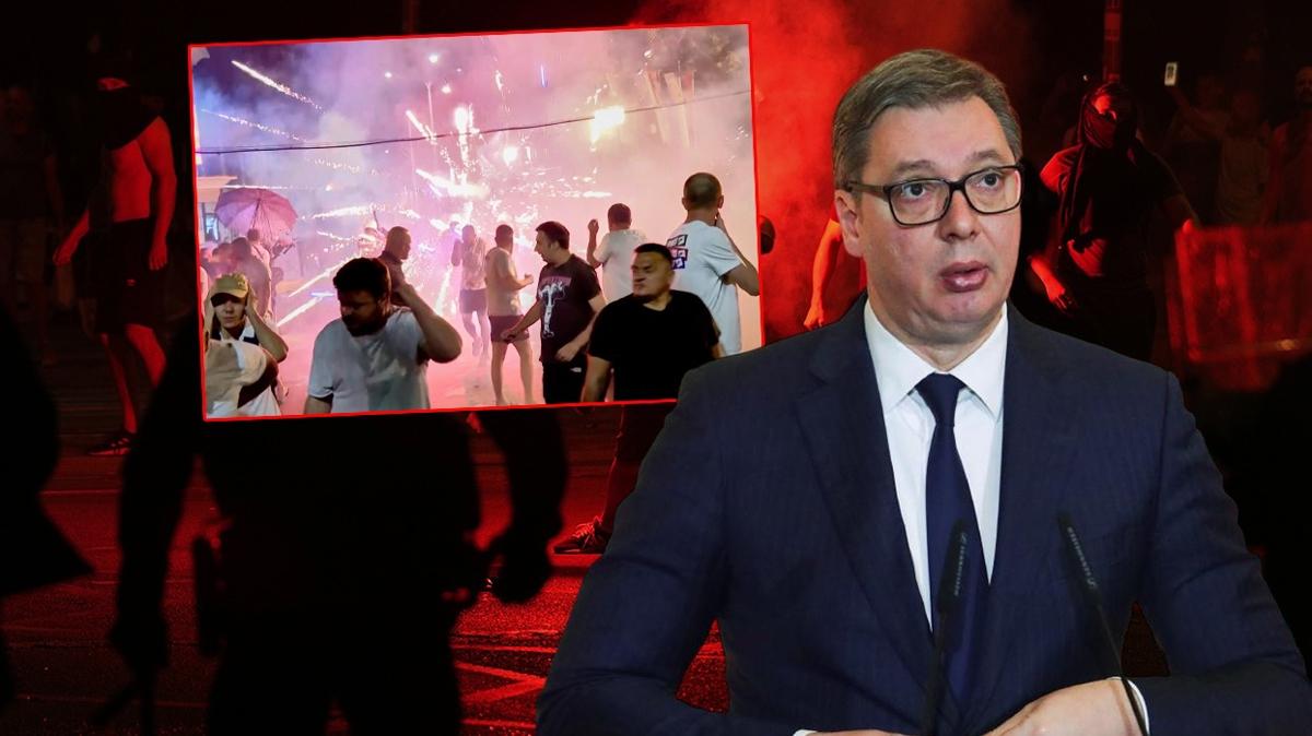 srbistan vucic eylem fotoraflar resimleri